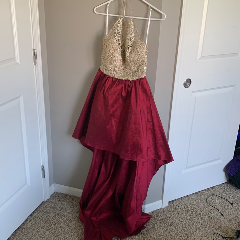 Gorgeous Size 5/6 High-Low Halter Top Dress